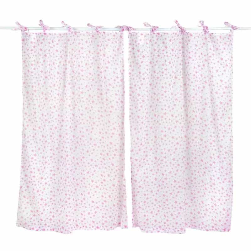 Pink Star Curtains