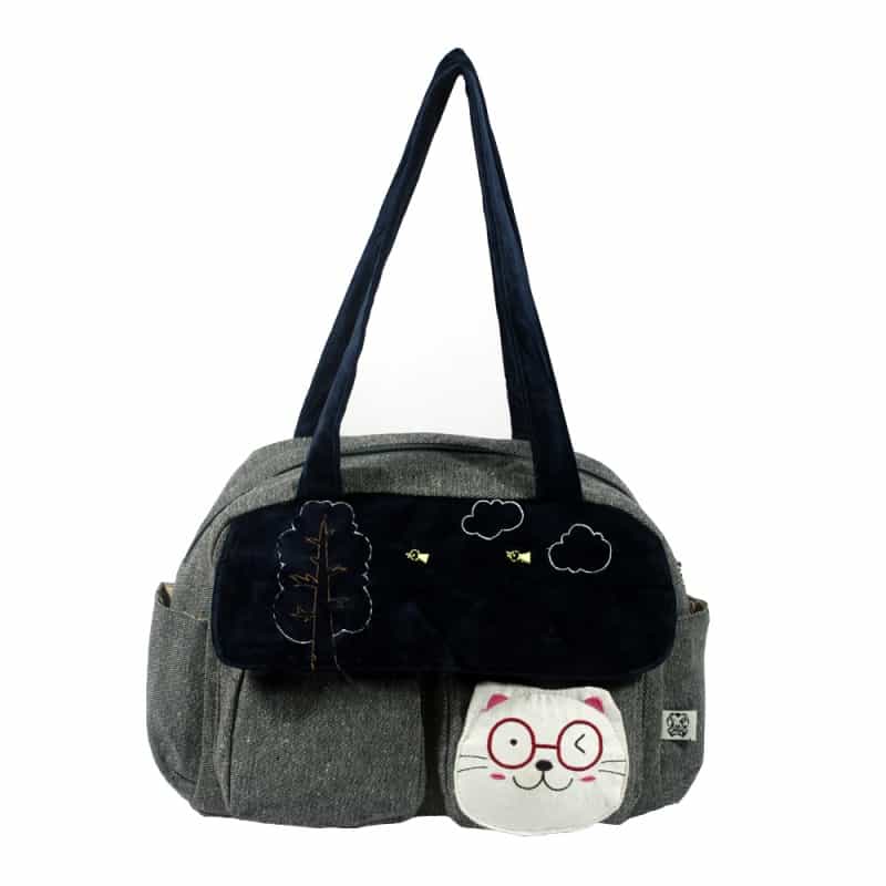 100% Cotton Canvas Shoulder Bag / Swingpack - Sunny Day