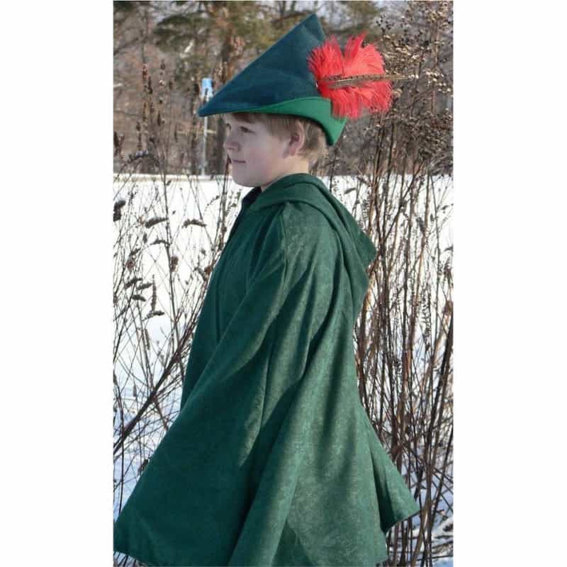 Robin Hood Costume Hat And Cape Set