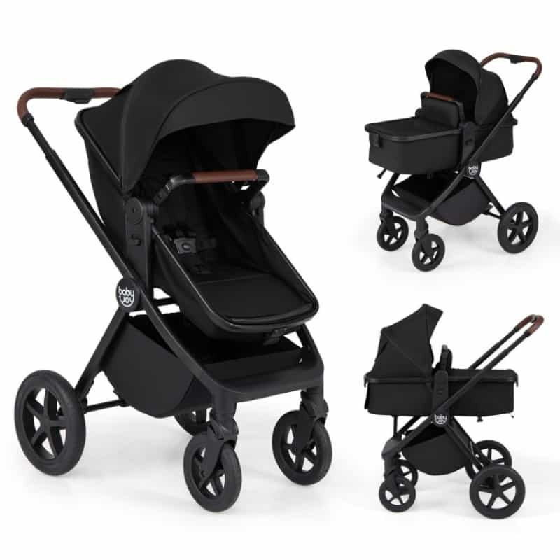 3-In-1 Convertible High Landscape Bassinet Stroller With Reversible Seat