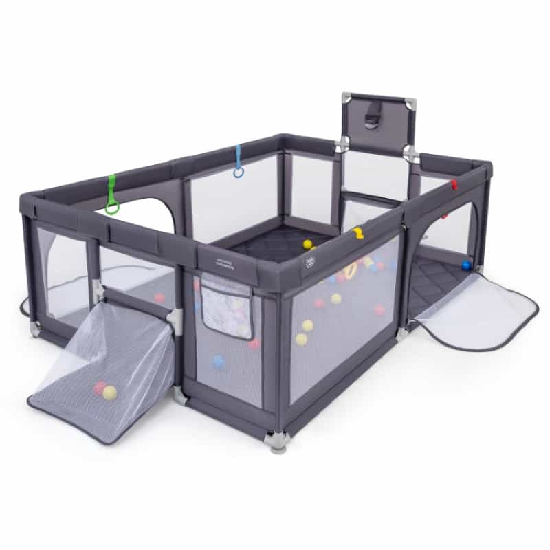 Extra Large Playpen With Basketball Hoop For Babies And Toddlers