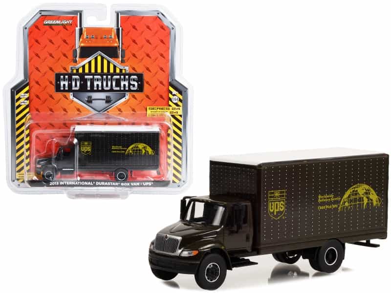 2013 International Durastar Box Van "Ups (United Parcel Service) Worldwide Delivery Service" "Heavy Duty H.D. Trucks" Series 24 1/64 Diecast Model Car By Greenlight