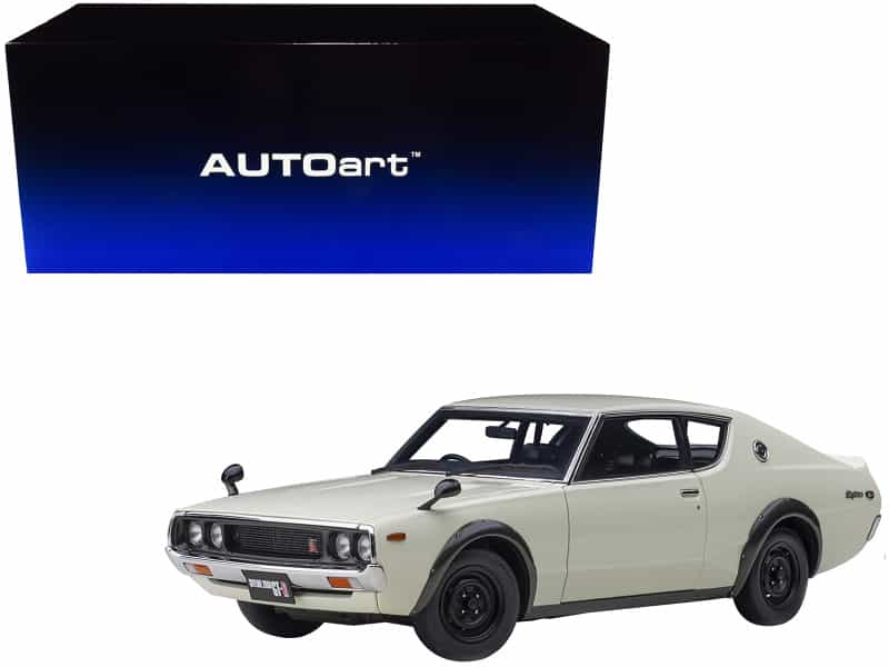 Nissan Skyline 2000Gt-R (Kpgc110) Rhd (Right Hand Drive) White 1/18 Model Car By Autoart