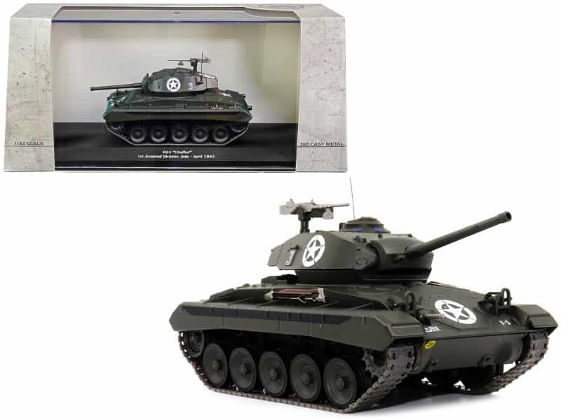 M24 "Chaffee" Tank #3 "U.S.A. 1St Armored Division Italy April 1945" 1/43 Diecast Model By Afvs Of Wwii