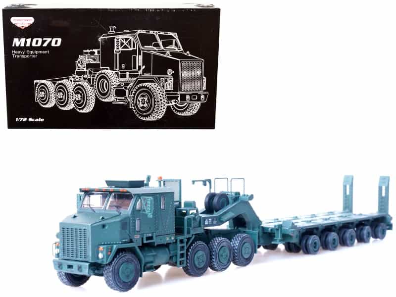 M1070 Heavy Equipment Transporter Army Green "Armor Premium" Series 1/72 Diecast Model By Panzerkampf