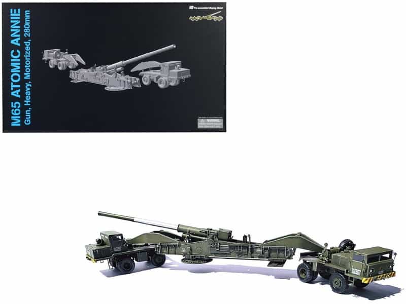 United States M65 Atomic Cannon "Atomic Annie" Artillery Olive Drab "Traveling Mode" Us Army "Neo Dragon Armor" Series 1/72 Plastic Model By Dragon Models