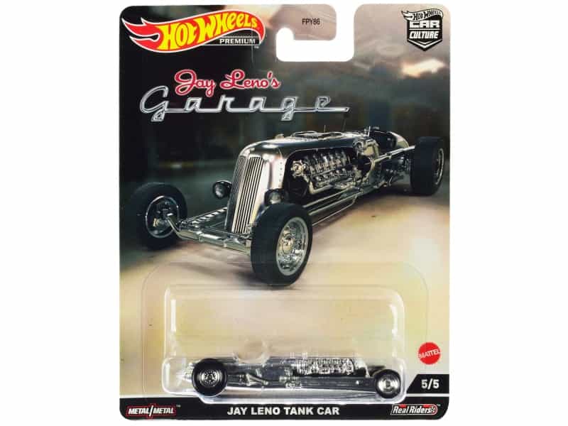 Jay Leno Tank Car Brushed Metal "Jay Leno’S Garage" Diecast Model Car By Hot Wheels