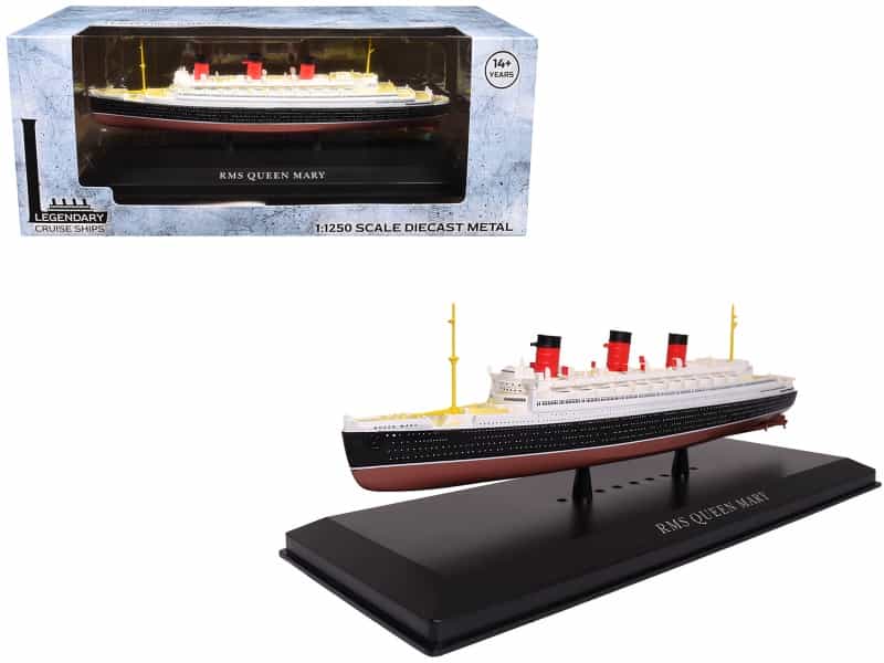 Rms Queen Mary Passenger Ship 1/1250 Diecast Model By Legendary Cruise Ships