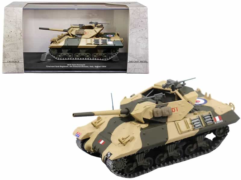M10 Tank Destroyer D1 #77 "U.S.A. 72Nd Anti-Tank Regiment 6Th Armored Division Italy August 1944" 1/43 Diecast Model By Afvs Of Wwii