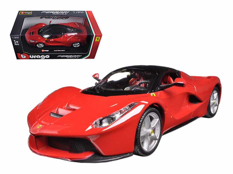 Ferrari Laferrari F70 Red With Black Top 1/24 Diecast Model Car By Bburago