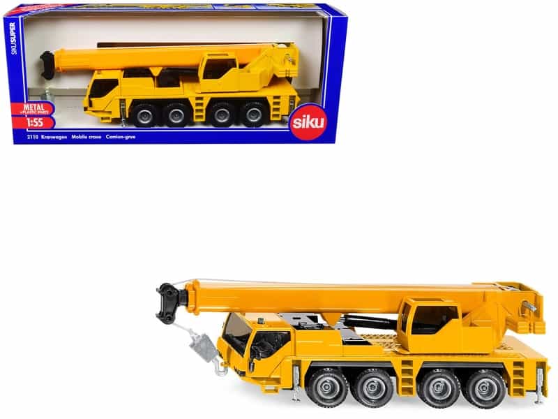 Mobile Crane Yellow 1/55 Diecast Model By Siku