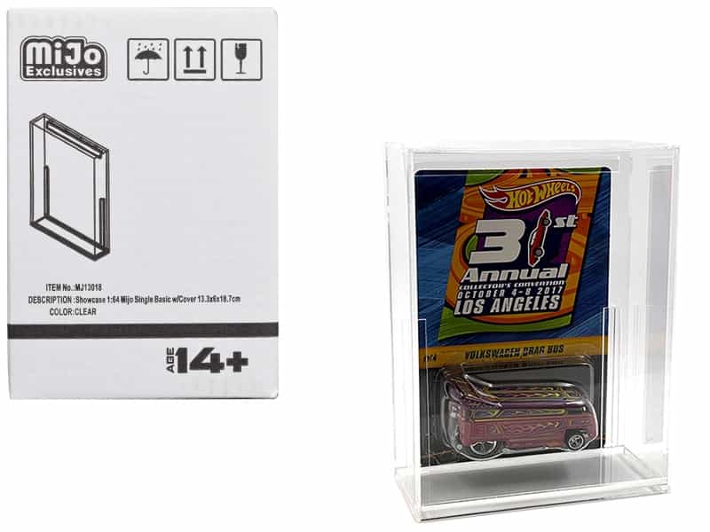Showcase Basic Single Display Case "Mijo Exclusives" For 1/64 Scale Models