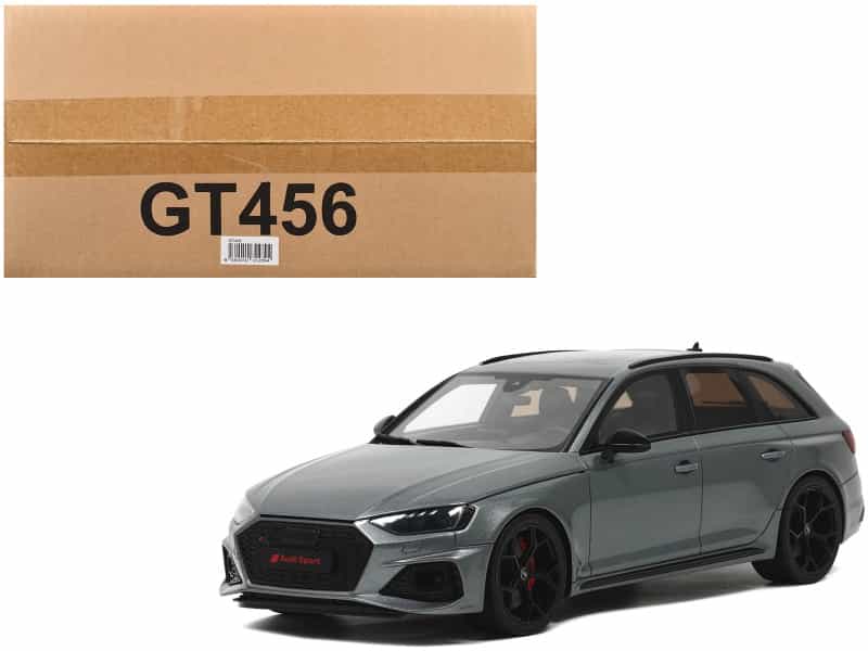 Audi Rs 4 Competition Gray Metallic 1/18 Model Car By Gt Spirit