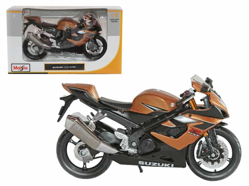 Suzuki Gsx R1000 Bronze 1/12 Diecast Motorcycle Model By Maisto
