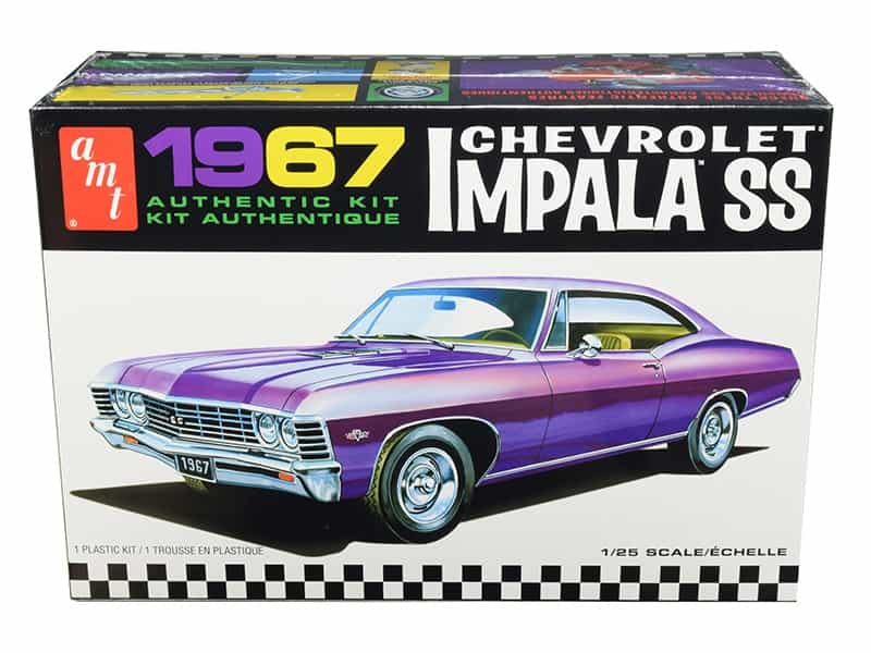Skill 2 Model Kit 1967 Chevrolet Impala Ss 1/25 Scale Model By Amt
