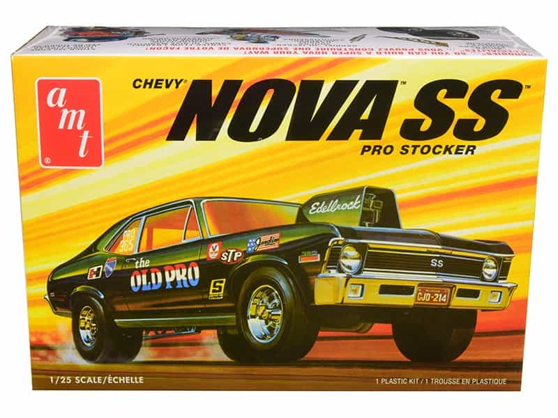 Skill 2 Model Kit 1972 Chevrolet Nova Ss "Pro Stocker" 1/25 Scale Model By Amt