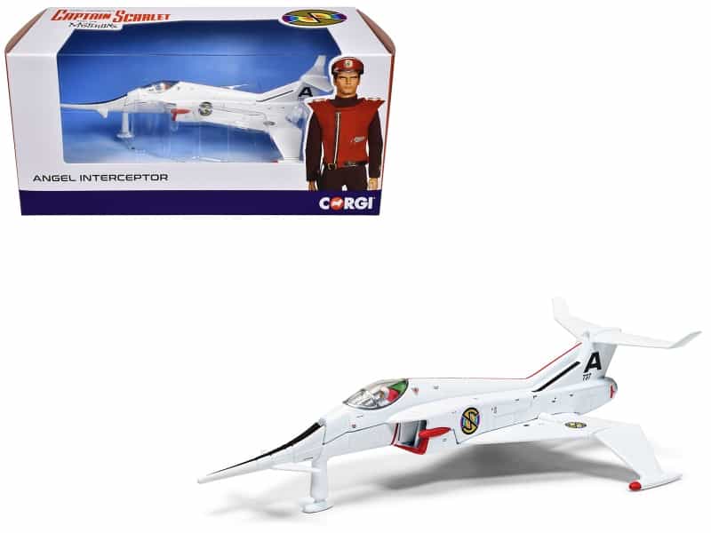 Angel Interceptor Aircraft "World Army Air Force" White "Captain Scarlet And The Mysterons" (1967-1968) Tv Series Diecast Model By Corgi