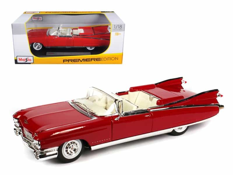 1959 Cadillac Eldorado Biarritz Red 1/18 Diecast Model Car By Maisto