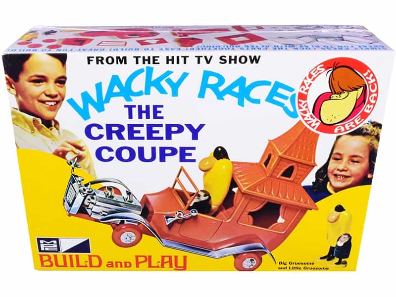 Skill 2 Snap Model Kit The Creepy Coupe With Big Gruesome And Little Gruesome Figurines "Wacky Races" (1968) Tv Series 1/25 Scale Model By Mpc