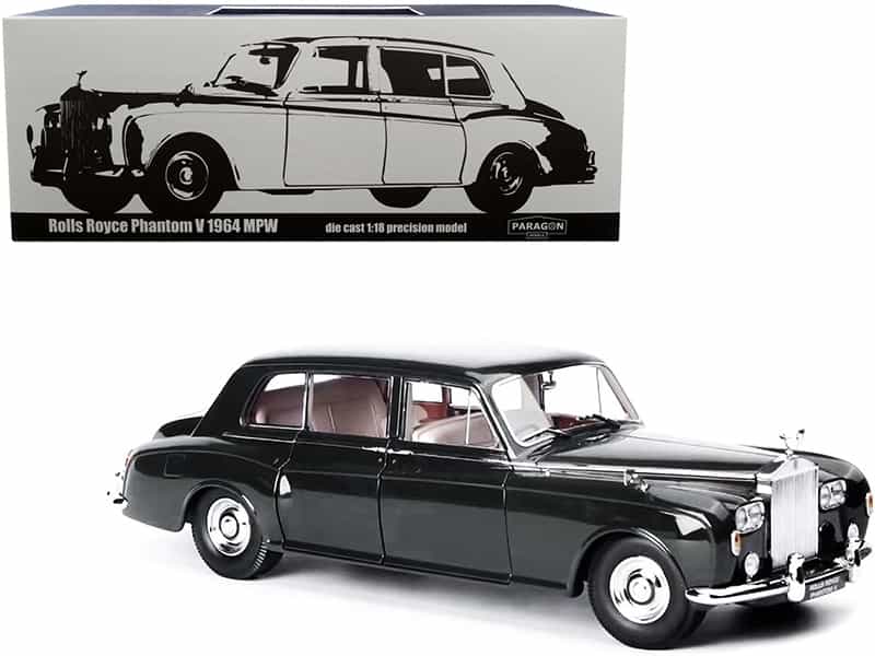 1964 Rolls Royce Phantom V Brewster Green 1/18 Diecast Model Car By Paragon