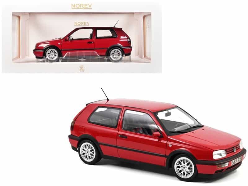 1996 Volkswagen Golf Gti "20 Years Anniversary Edition" Flash Red 1/18 Diecast Model Car By Norev