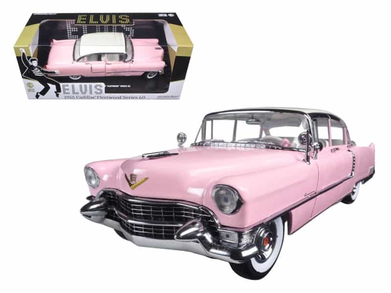 1955 Pink Cadillac Fleetwood Series 60 Special "Elvis Presley" 1/18 Diecast Model Car By Greenlight