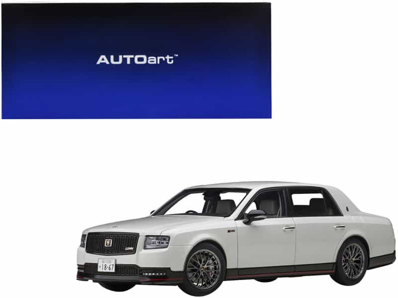 Toyota Century Grmn Rhd (Right Hand Drive) Pearl White 1/18 Model Car By Autoart
