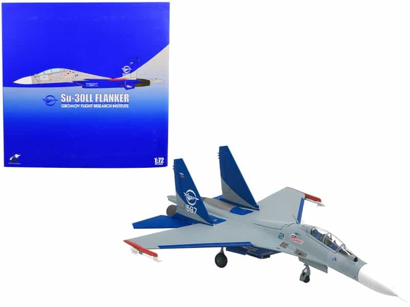 Sukhoi Su-30Ll Flanker-C Fighter Aircraft "Gromov Flight Research Institute Ramenskoye Ab Russia" (1997) 1/72 Diecast Model By Jc Wings