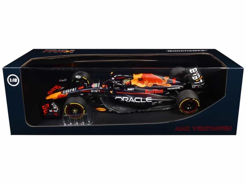 Red Bull Racing Rb19 #1 Max Verstappen "Oracle" Winner F1 Formula One "Abu Dhabi Gp" (2023) With Driver Limited Edition To 204 Pieces Worldwide 1/18 Diecast Model Car By Minichamps