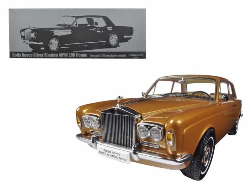 1968 Rolls Royce Silver Shadow Bronze 1/18 Diecast Model Car By Paragon