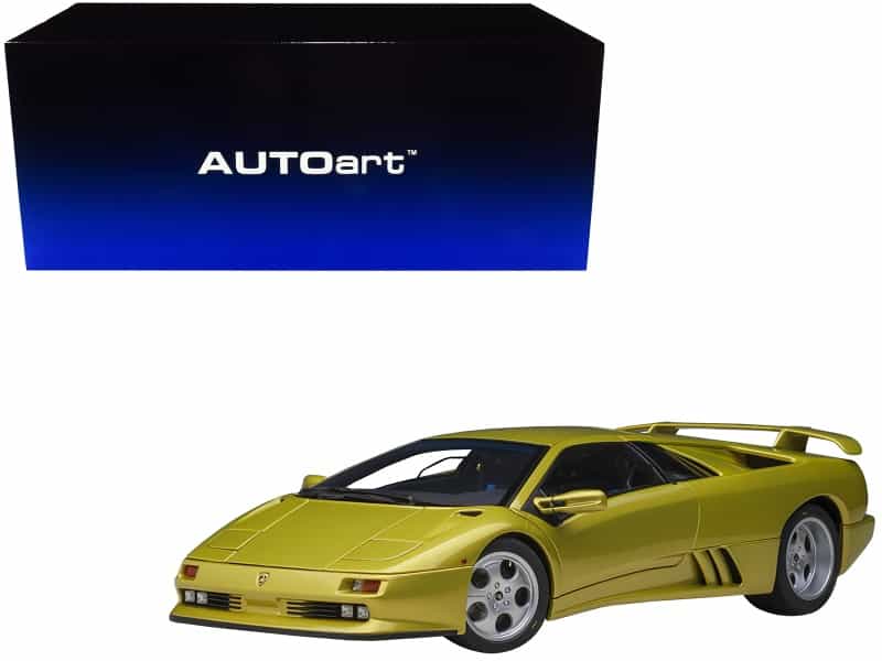 Lamborghini Diablo Se30 Giallo Spyder Yellow Metallic 1/18 Model Car By Autoart