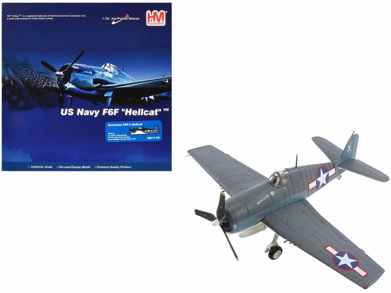 Grumman F6f-3 Hellcat Fighter Aircraft "Ruth-Less Lt. Oscar Chenoweth Vf-38 Segi Point Airstrip New Georgia Island" (1943) United States Navy "Air Power Series" 1/72 Diecast Model By Hobby Master