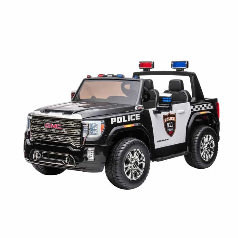 24V Gmc Sierra Denali 2 Seater Police Ride-On Truck - Police