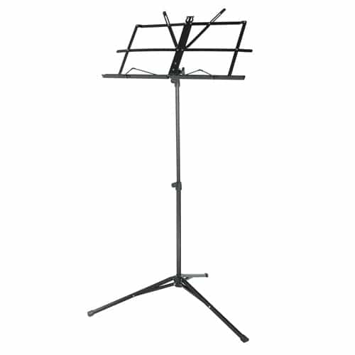Imountek Tripod Music Stand 360° Rotatable Instrument Sheet Holder Heavy Duty Metal Folding Retract Book Mount For Kids Guitar Singers