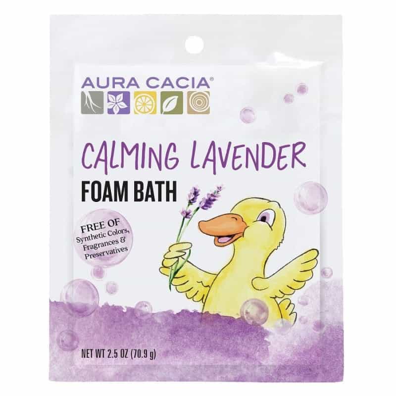 Aura Cacia Calming Lavender Kids Foam Bath 2.5 Oz