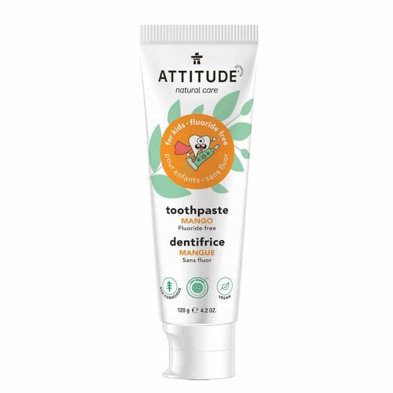 Attitude Kids Fluoride-Free Mango Toothpaste 4.2 Oz