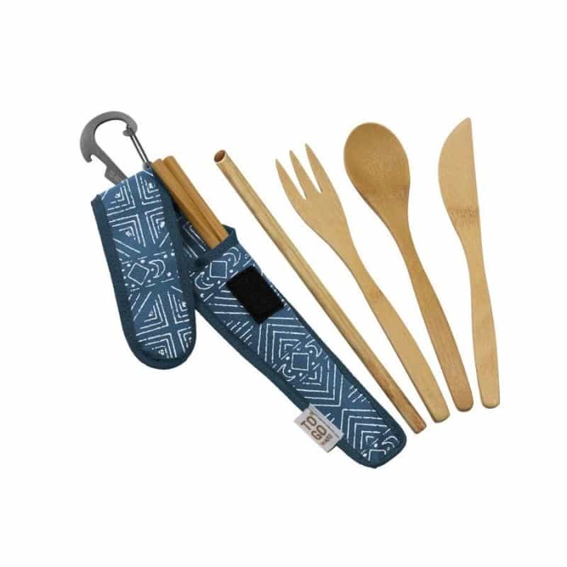 To-Go Ware Premium Utensil Set, Shibori Moon Print