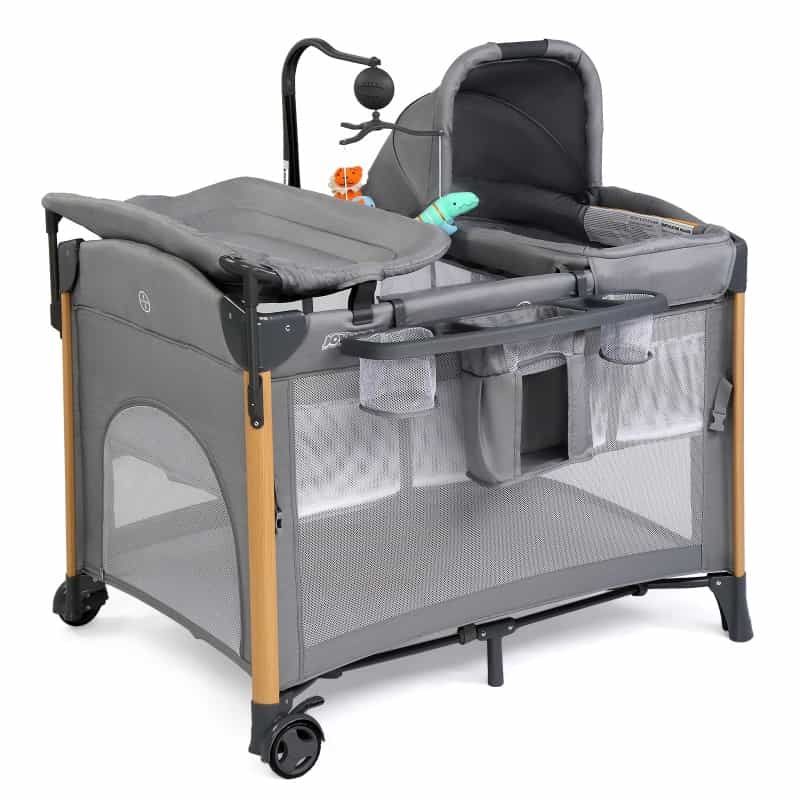 Joymor 7 In 1 Bassinet Bedside Crib All In One Nursery Center With Changing Table