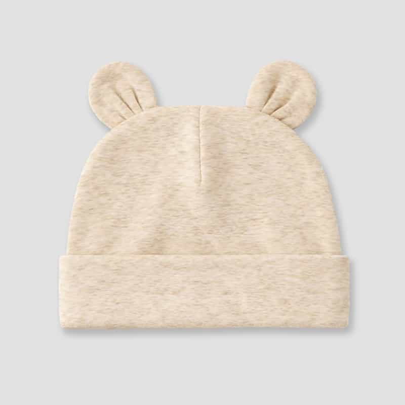Baby Bear Ears Beanie Hat – Polyester Cotton Blend
