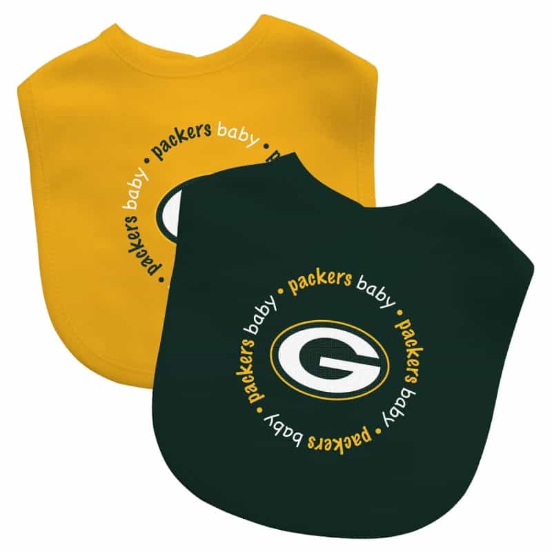 Green Bay Packers - Baby Bibs 2-Pack - Green & Yellow