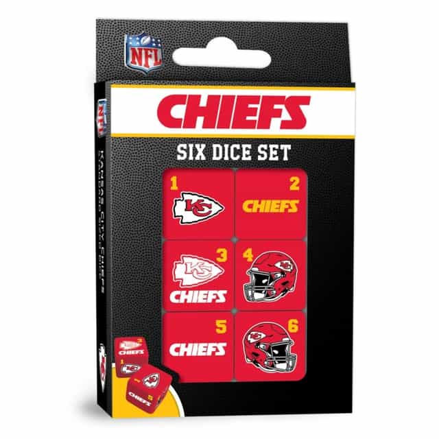 Kansas City Chiefs Dice Set - 19Mm
