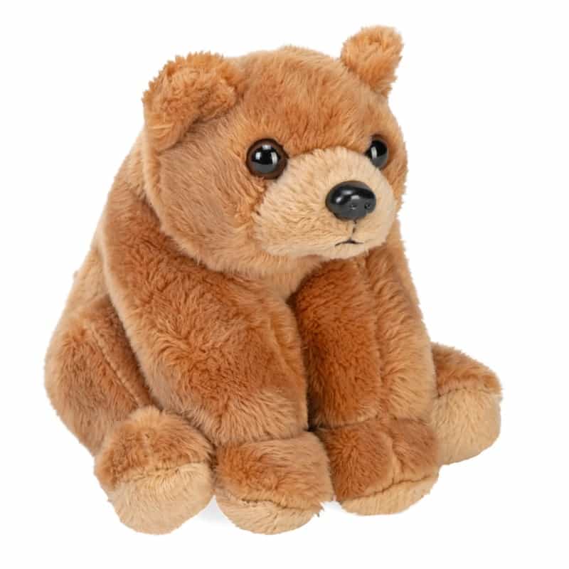 Pocketkins Eco Grizzly Bear Stuffed Animal - 5"