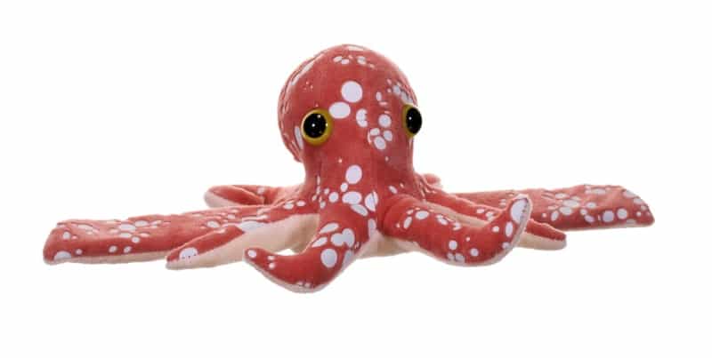 Huggers Glow In The Dark Octopus Stuffed Animal - 8"