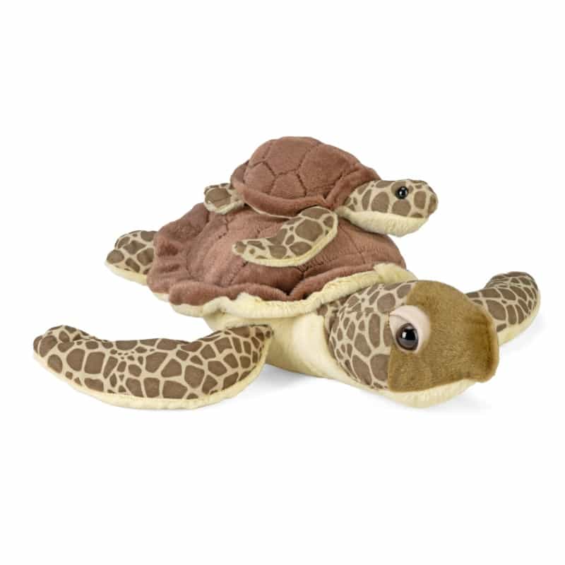 Mom & Baby Green Sea Turtle Stuffed Animal - 12"
