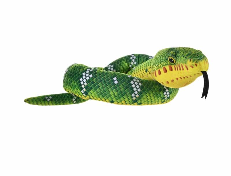 Emerald Tree Boa Snake Stuffed Animal - 54"