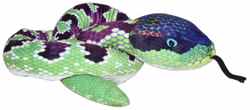 Snakesss Green Purple Stuffed Animal - 54"