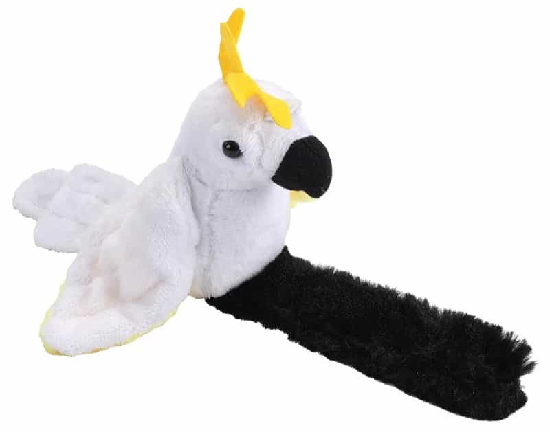 Perching Parrot Sulphur Crested Cockatoo Stuffed Animal - 7"