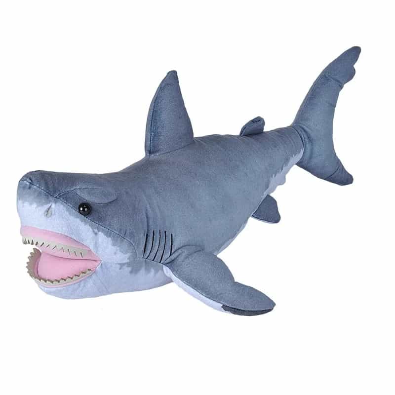 Living Ocean Jumbo Great White Shark Stuffed Animal - 20"