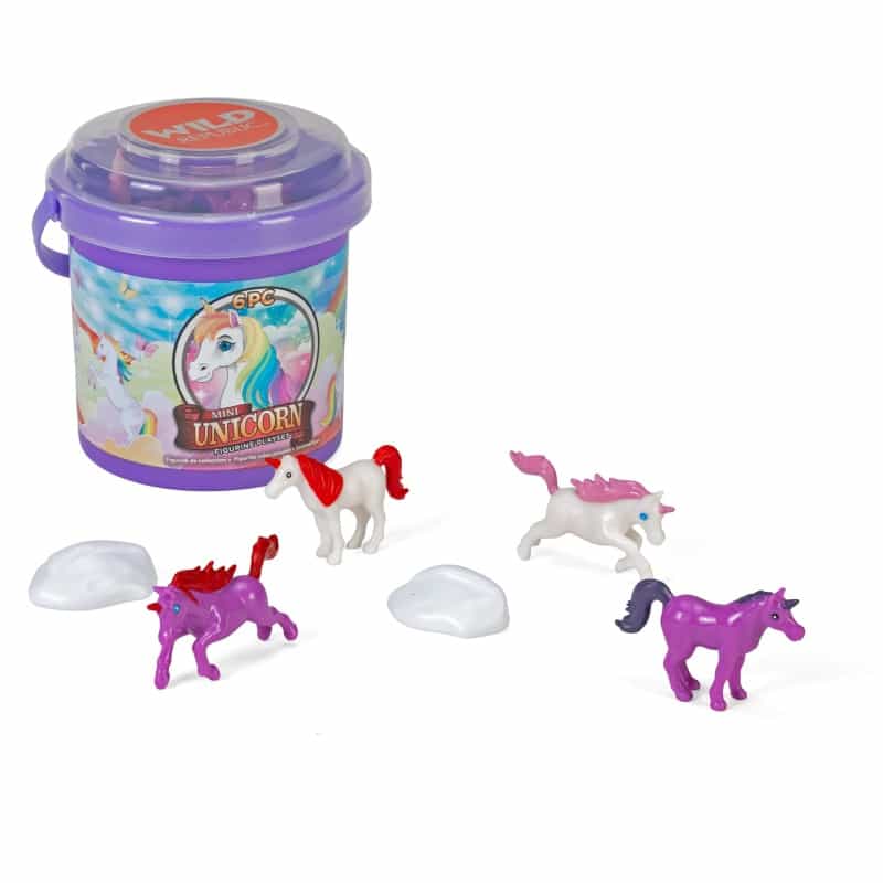Adventure Buckets Mini Unicorn Figurines - 4"