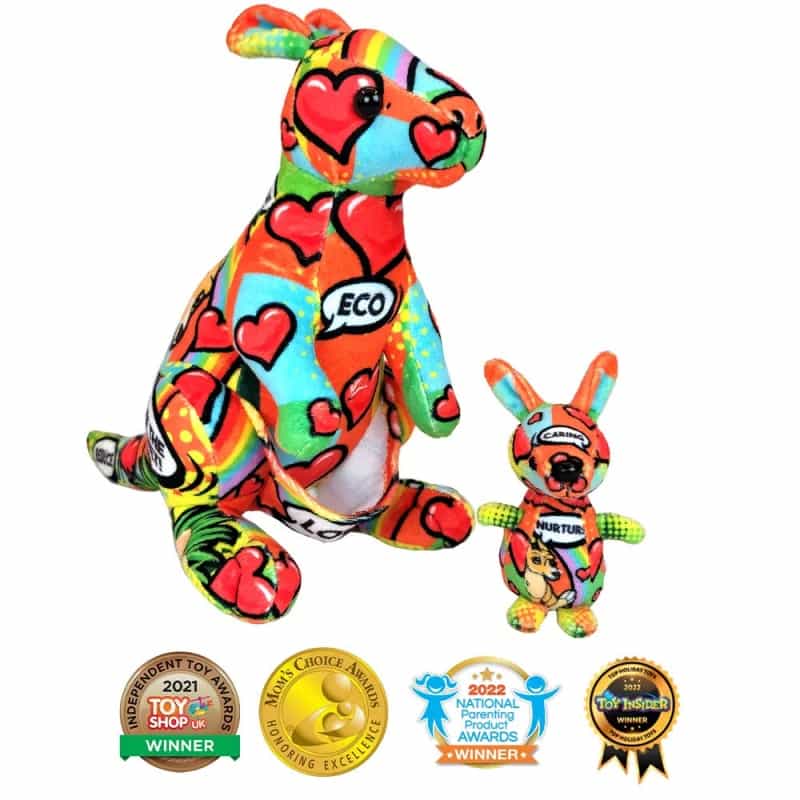 Message From The Planet Kangaroo Stuffed Animal - 12"